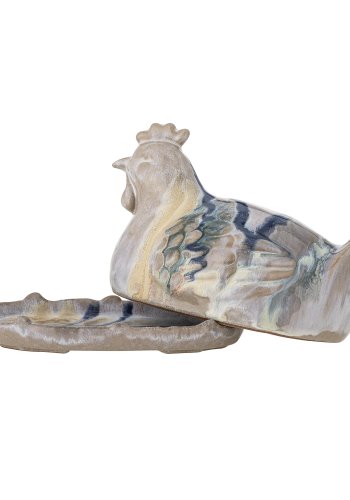 CREATIVE COLLECTION Heni Butterdose, Pink, Steingut