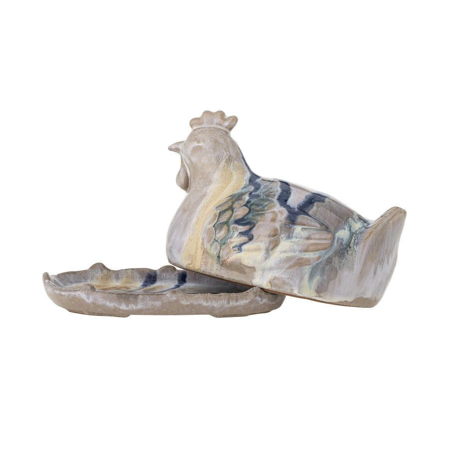 CREATIVE COLLECTION Heni Butterdose, Pink, Steingut