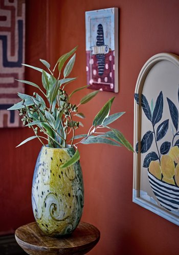 CREATIVE COLLECTION Limone Illustration mit Rahmen, Gelb, MDF (L33xH51xB2 cm)