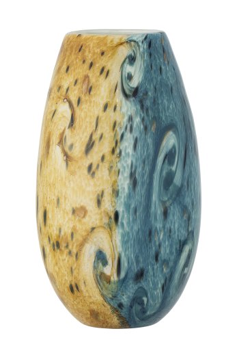 CREATIVE COLLECTION Kalian Vase, Blau, Glas