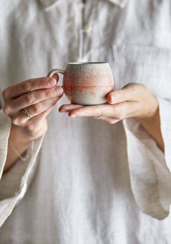 BLOOMINGVILLE Paula Espressotasse, Orange, Steingut