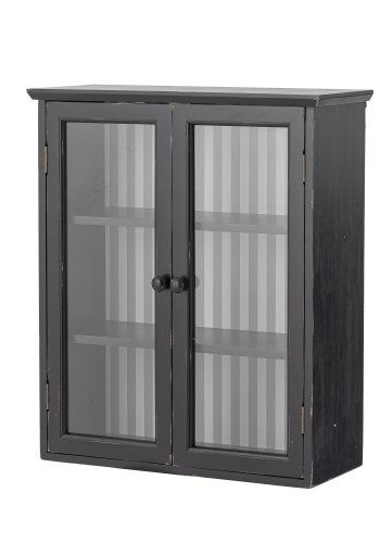 CREATIVE COLLECTION Hazem Schrank, Schwarz, Kiefer (L51,5 x H66,5 x B22,5 cm)