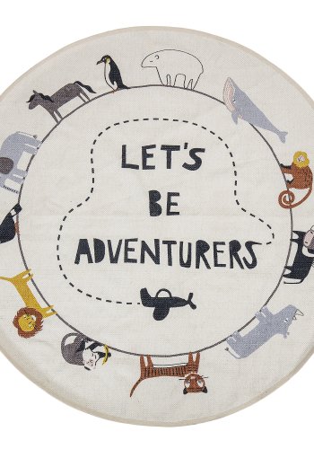 BLOOMINGVILLE MINI Leopold Teppich, Natur, Baumwolle, D130 cm