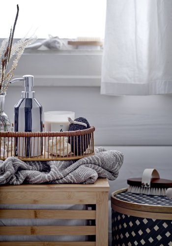 BLOOMINGVILLE Aden W�schekorb, Natur, Bambus, L56,5 x H51,5 x B35 cm