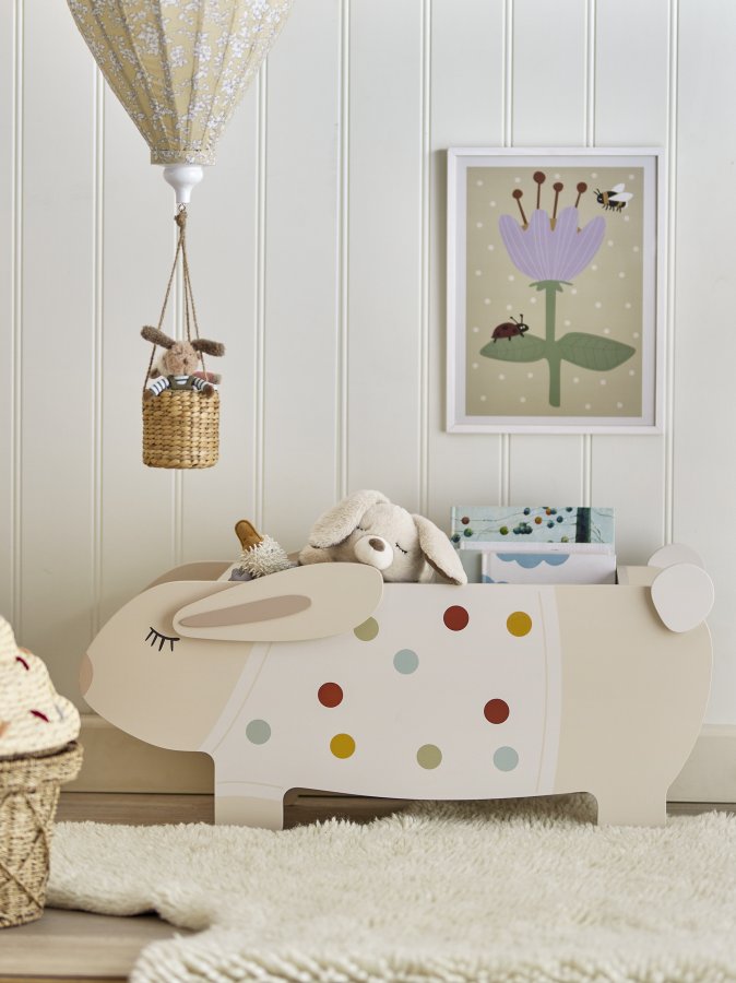 BLOOMINGVILLE MINI Villja Bücherregal, Weiß, FSC®100%, MDF (L87xH38xB32 cm)