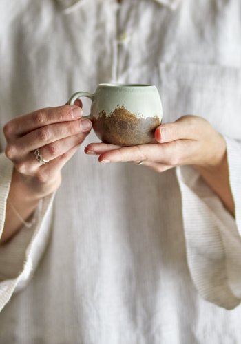 BLOOMINGVILLE Paula Espressotasse, Braun, Steingut