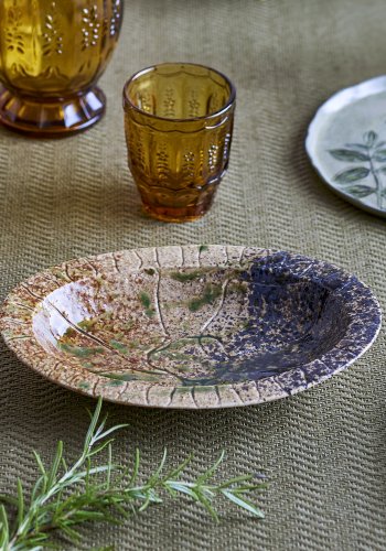 CREATIVE COLLECTION Larken serveringsfat, svart, steinty