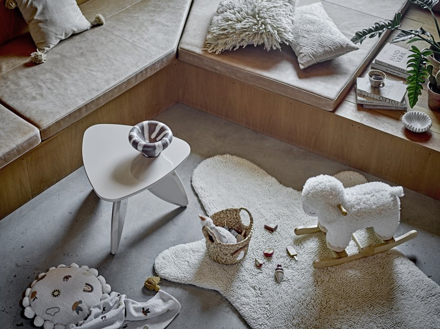 BLOOMINGVILLE MINI Bärenteppich, Weiß, Wolle (L200xB140 cm)