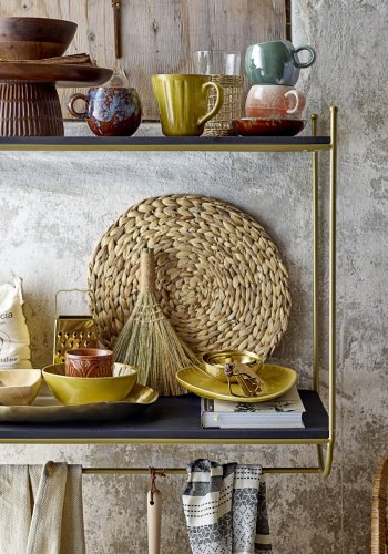 BLOOMINGVILLE Paula Tasse, Blau, Steinzeug, D9xH8 cm