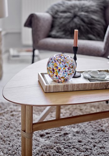 BLOOMINGVILLE Edea Teppich, rechteckig - braune Baumwolle (150x90)