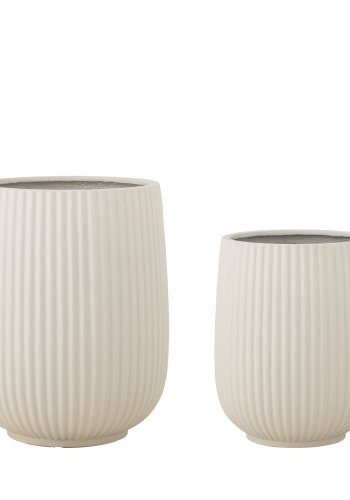 BLOOMINGVILLE Selva blomsterpottetrekk, hvit, Magnesia