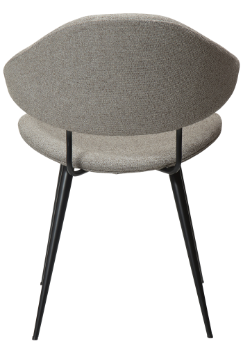 DAN-FORM NAPOLEON Stol Pebble Earth boucl-stoff med svarte ben