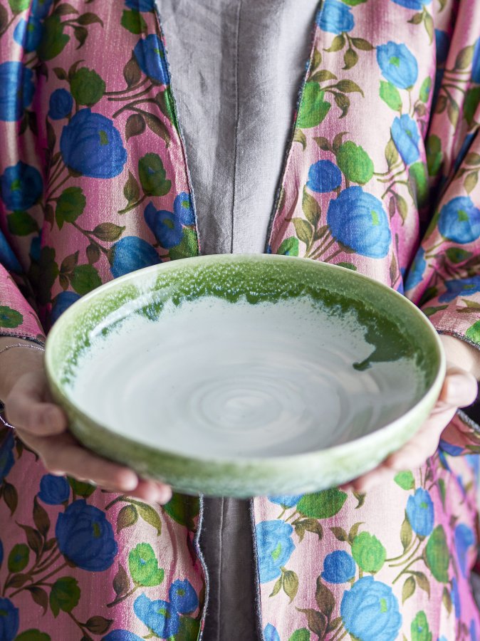 CREATIVE COLLECTION Prim serveringsfat, grnn, steinty