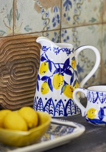 CREATIVE COLLECTION Maxima Krug, Blau, Steingut