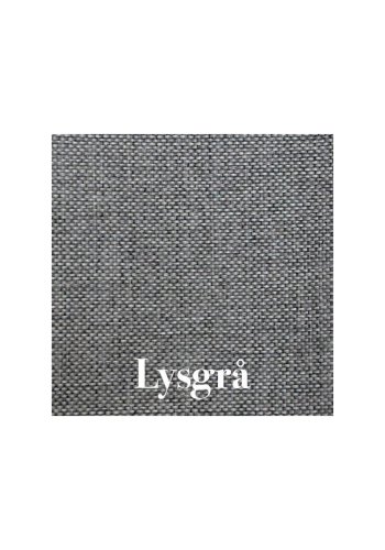 New York 2-pers. modulsofa - lysegr polyester stof og sort plastik