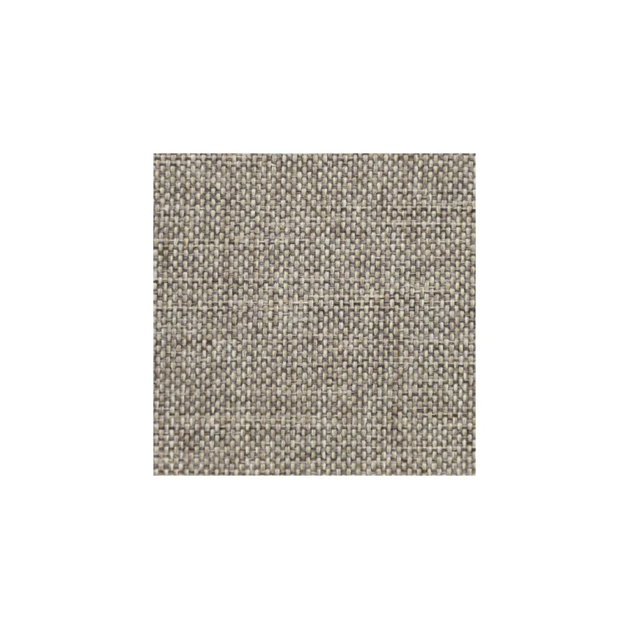 New York midtermodul sofa, kvadratisk - latte polyester stof og sort plastik