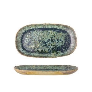 BLOOMINGVILLE Milani serveringsfad - grn stentj (37x21)