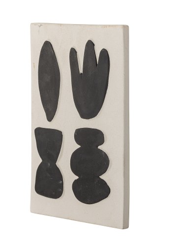 BLOOMINGVILLE Lutton Wanddekoration, Wei, Steingut