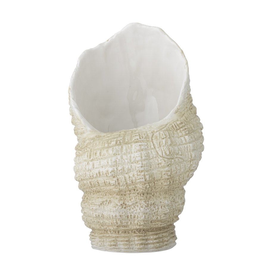 BLOOMINGVILLE Nano-Muschelvase – Polyresin (H:30)