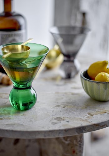 BLOOMINGVILLE Corliss Cocktailglas, Grn, Glas (D9,5xH11 cm, 4er-Set)