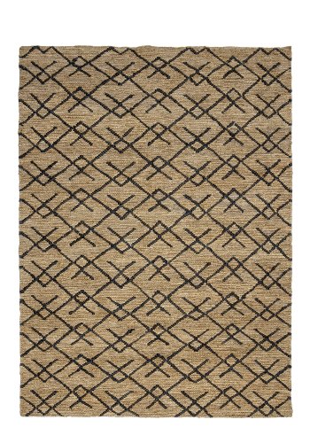 BLOOMINGVILLE Gaya Teppich, rechteckig – natürliche und schwarze Jute (215 x 150)