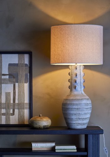 BLOOMINGVILLE Gadiela gulvlampe, bl, steinty