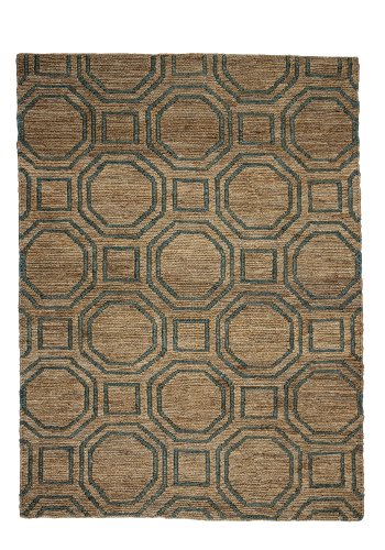 CREATIVE COLLECTION Fry gulvteppe, rektangulrt - naturlig jute (210x150)