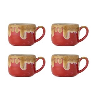 BLOOMINGVILLE Sheen krus, m. hank - rd stentj (D10,5xH8) (st af 4)