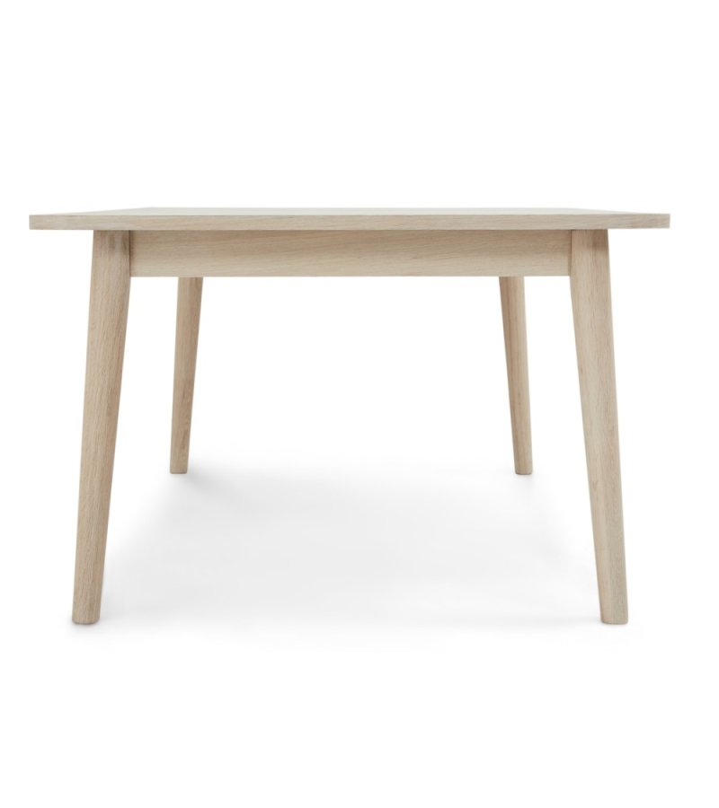 Nyborg salongbord, rektangulrt - hvitoljet eikefiner og tre (70x125)