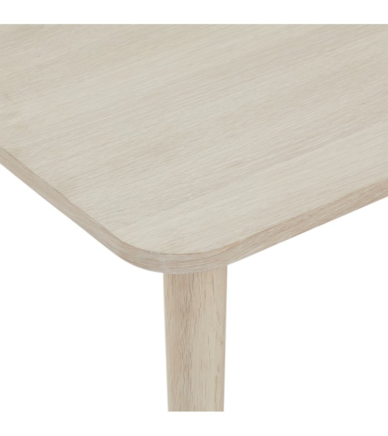 Nyborg salongbord, rektangulrt - hvitoljet eikefiner og tre (70x125)