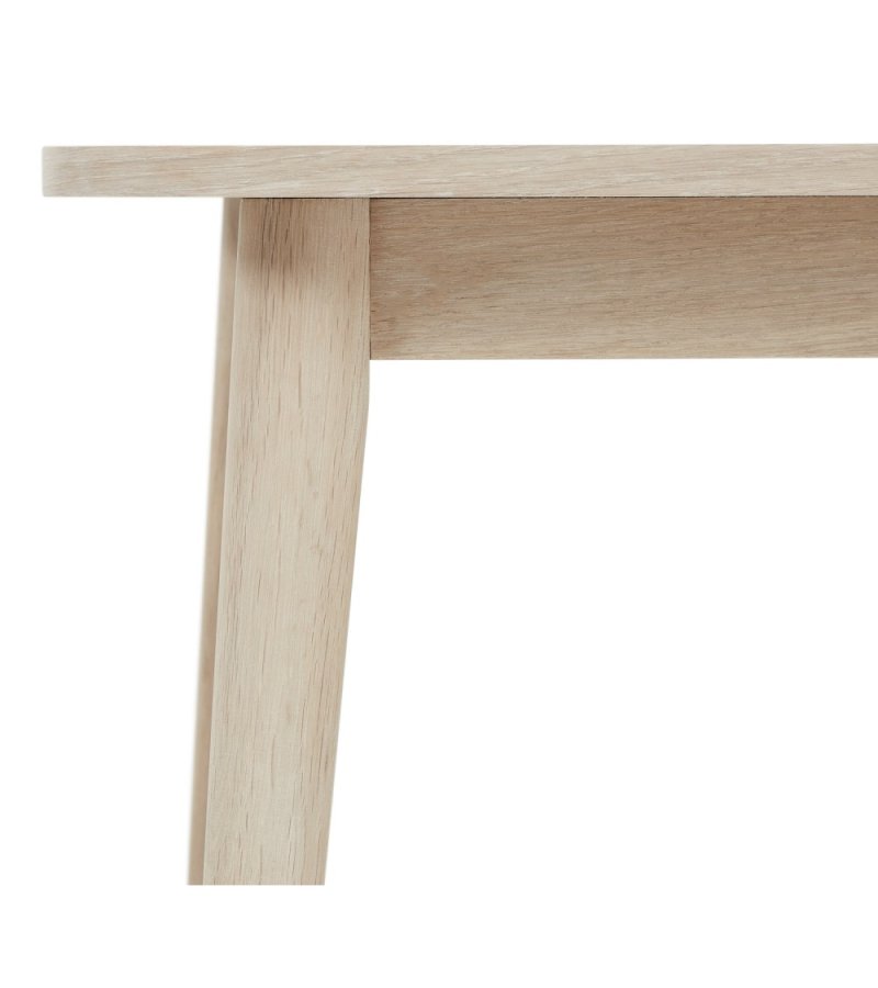 Nyborg salongbord, rektangulrt - hvitoljet eikefiner og tre (70x125)