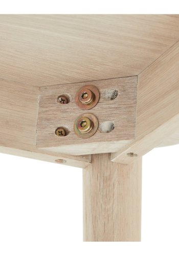 Nyborg salongbord, rektangulrt - hvitoljet eikefiner og tre (70x125)