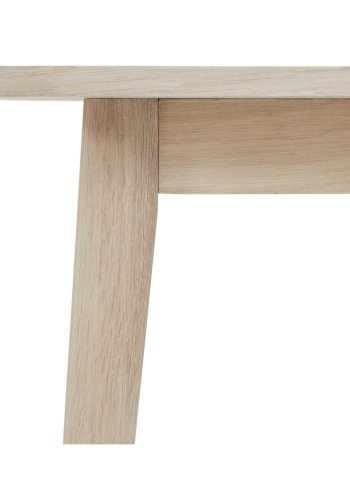 Nyborg salongbord, firkantet - hvitoljet eikefiner og tre (70x70)