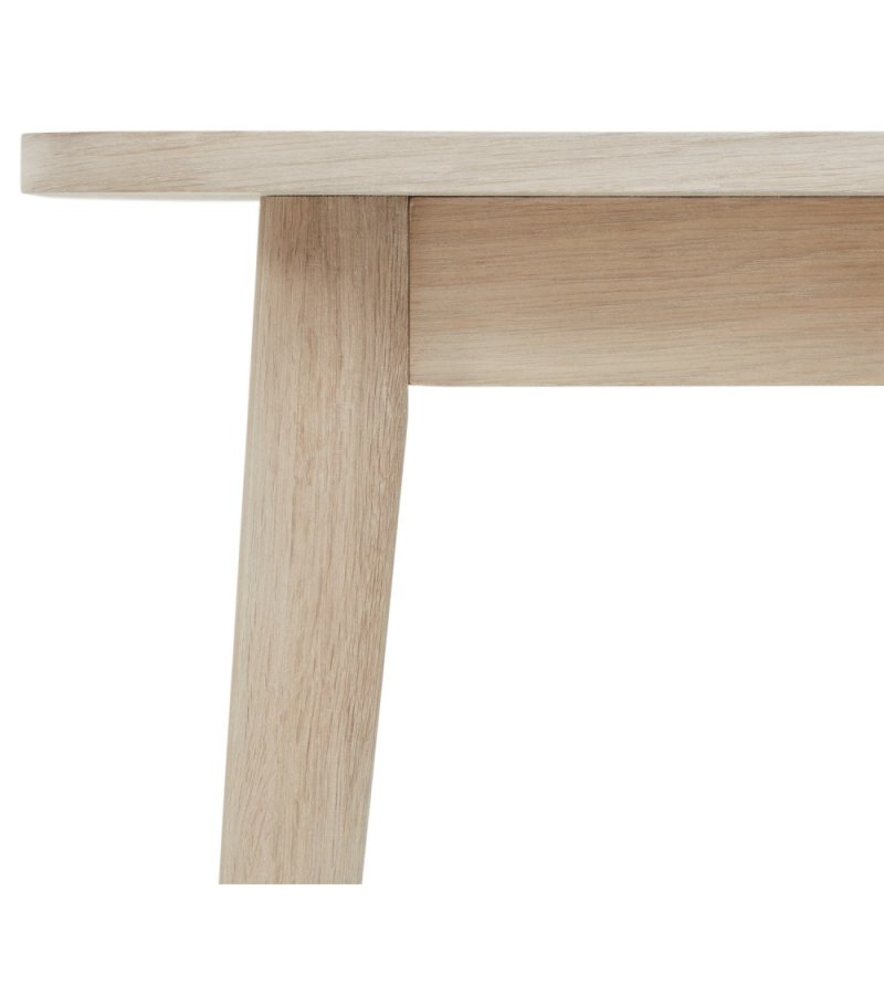 Nyborg salongbord, firkantet - hvitoljet eikefiner og tre (70x70)