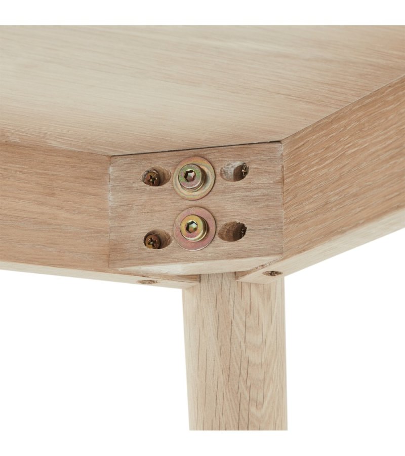 Nyborg salongbord, firkantet - hvitoljet eikefiner og tre (70x70)