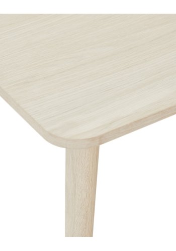 Nyborg salongbord, firkantet - hvitoljet eikefiner og tre (90x90)