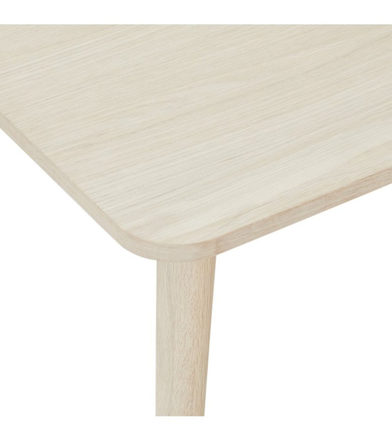 Nyborg salongbord, firkantet - hvitoljet eikefiner og tre (90x90)