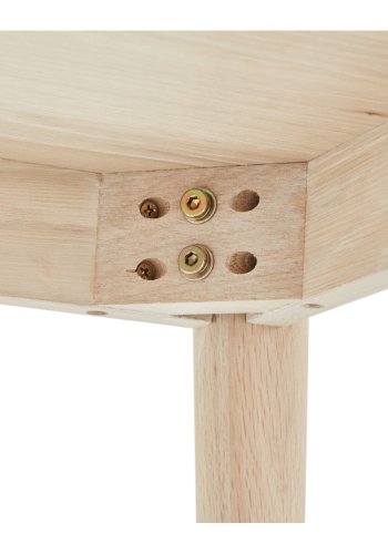 Nyborg salongbord, firkantet - hvitoljet eikefiner og tre (90x90)