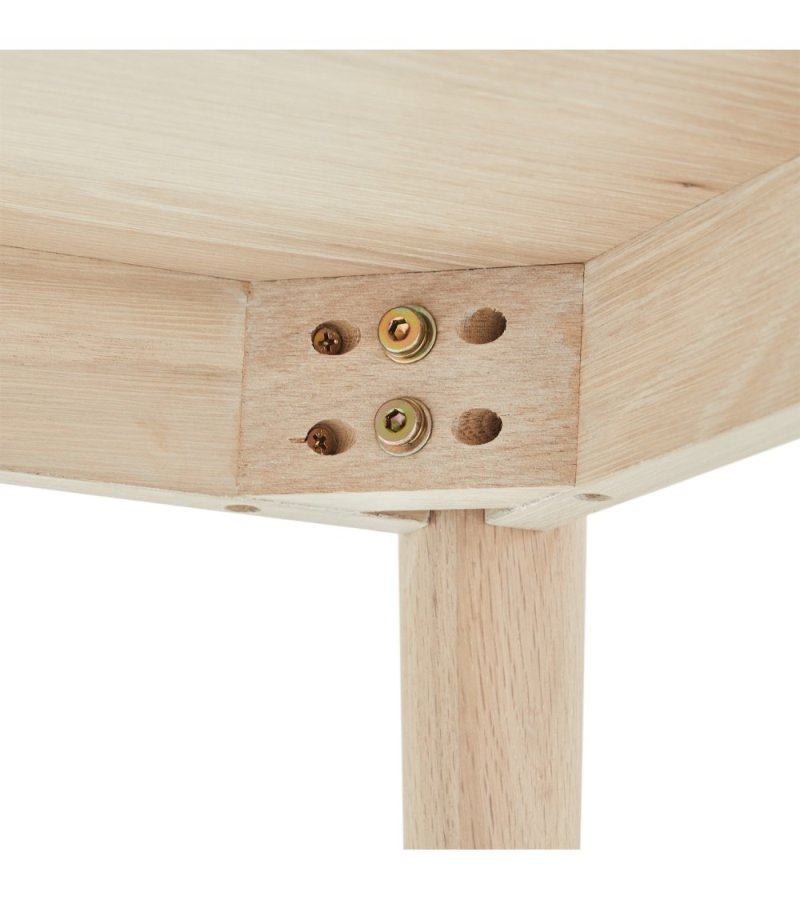 Nyborg salongbord, firkantet - hvitoljet eikefiner og tre (90x90)