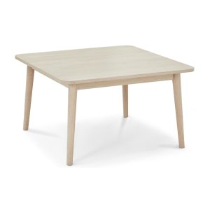 Nyborg sofabord, kvadratisk - hvidolieret egetrsfinér og tr (90x90)