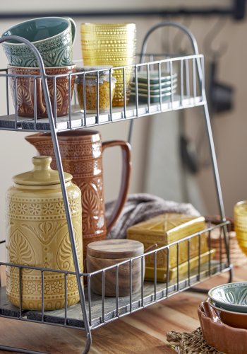 BLOOMINGVILLE Rani mugg, gr�n, stengods, set om 4, D10,5xH7,5 cm