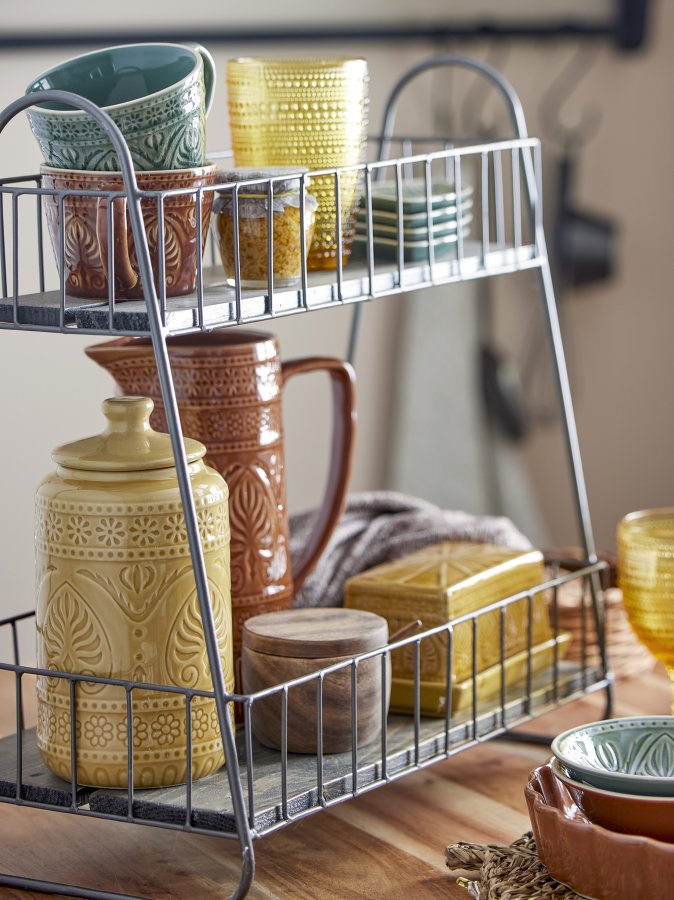 BLOOMINGVILLE Rani mugg, gr�n, stengods, set om 4, D10,5xH7,5 cm