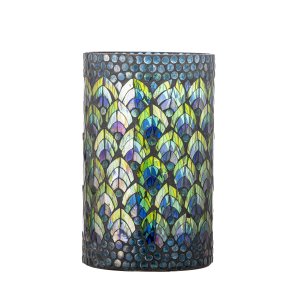 CREATIVE COLLECTION Kali fyrfadsstage - bl glas