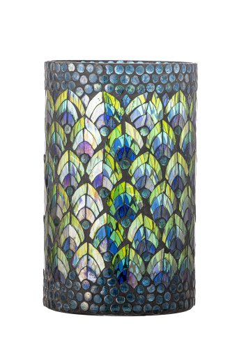 CREATIVE COLLECTION Kali telysholder, bl, glass