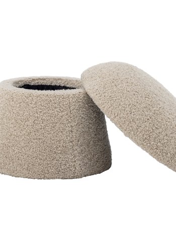 BLOOMINGVILLE Bocca Pouf, mit Aufbewahrung – natürliches Polyester (46)