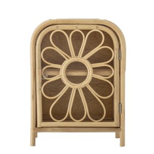 BLOOMINGVILLE MINI Anuke skab til brn, m. 1 lge og 1 hylde - natur rattan
