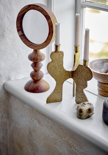 BLOOMINGVILLE Lux lysestage - guld metal