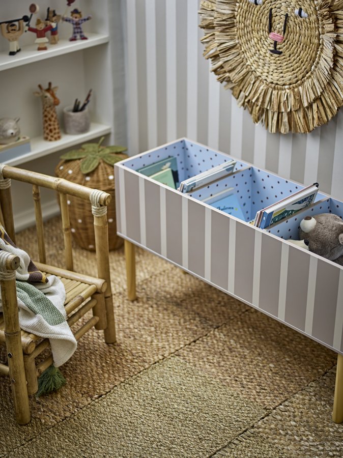 BLOOMINGVILLE MINI Salam Bücherregal, Braun, FSC®100%, MDF (L90xH50xB30 cm)