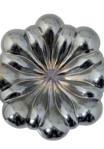 BLOOMINGVILLE Sheeran Schale, Silber, Steingut (D31,5xH14 cm)