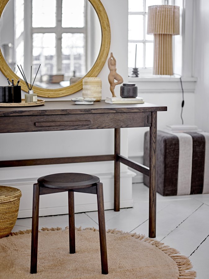 BLOOMINGVILLE Lenea Matta, Brun, Ull, D110 cm